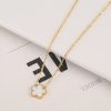 Gold Plated Five Leaf Flower Adjustable Bracelet