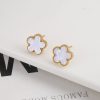 Gold Plated Five Leaf Flower Adjustable Bracelet