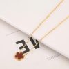 Gold Plated Five Leaf Flower Adjustable Bracelet
