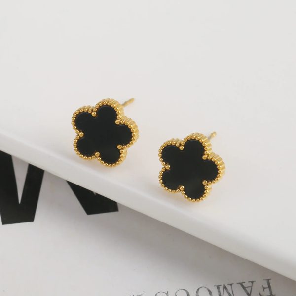 Gold Plated Five Leaf Flower Adjustable Bracelet