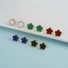 Gold Plated Five Leaf Flower Adjustable Bracelet