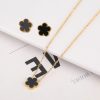 Gold Plated Five Leaf Flower Adjustable Bracelet