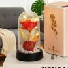 Golden Eternal Rose Night Light Decoration