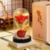Golden Eternal Rose Night Light Decoration
