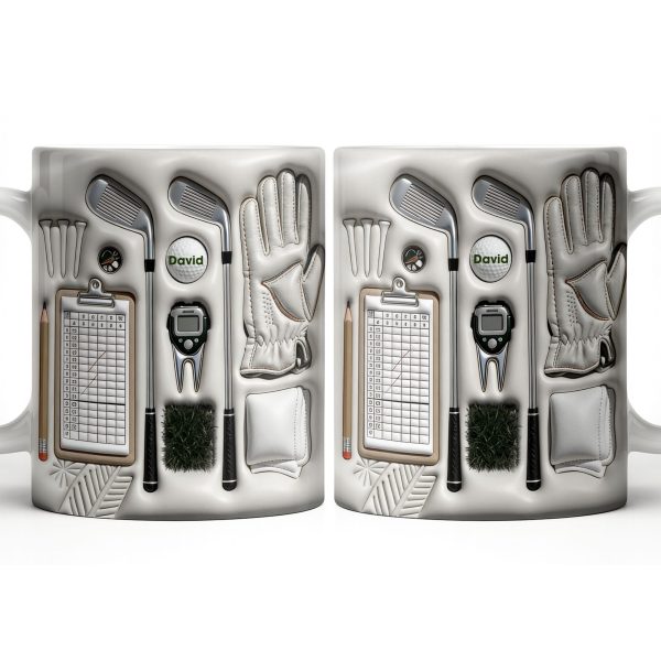 Golf Essentials For Every Golfer - Personalized Custom Coffee Mug - GOLF011_MG