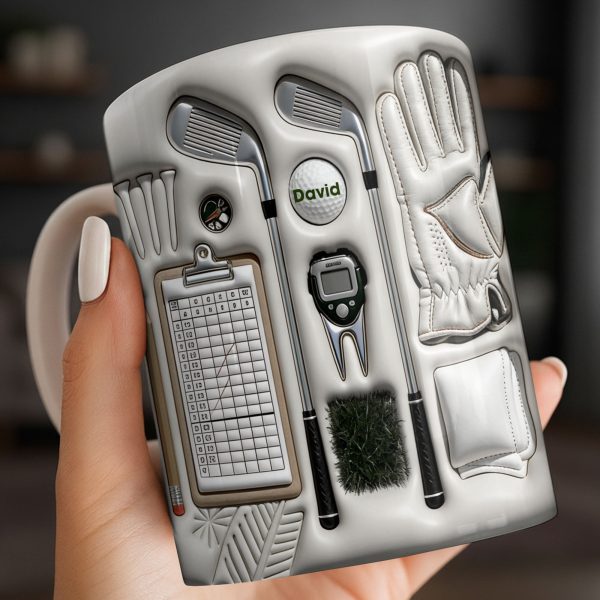 Golf Essentials For Every Golfer - Personalized Custom Coffee Mug - GOLF011_MG