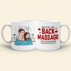 Good For One Back Massage- Gift For Couple-Personalized Wine Tumbler-Funny Couple Wine Tumbler