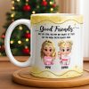Good Friends Are Like Stars, Girls Holding Hot Cocoa - Personalized Custom Coffee Mug - BST513_MG