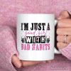Good Girl with Bad Habits Personalized Mug, Grunge Skeleton Hands Rebellious Gift With Custom Name