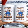 Good Morning Grandpa, Your Tiny Overlords, Cartoon Children and Sunglasses - Personalized Custom Coffee Mug - GRP021_MG