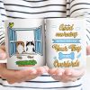 Good Morning Human Servant - Gift For Pet Lover - Personalized Custom White Edge-to-Edge Mug