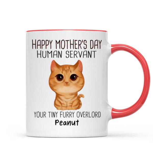 Good Morning Human Servant - Personalized Mug - Gift For Cats Lovers, Cat Mom, Cat Dad
