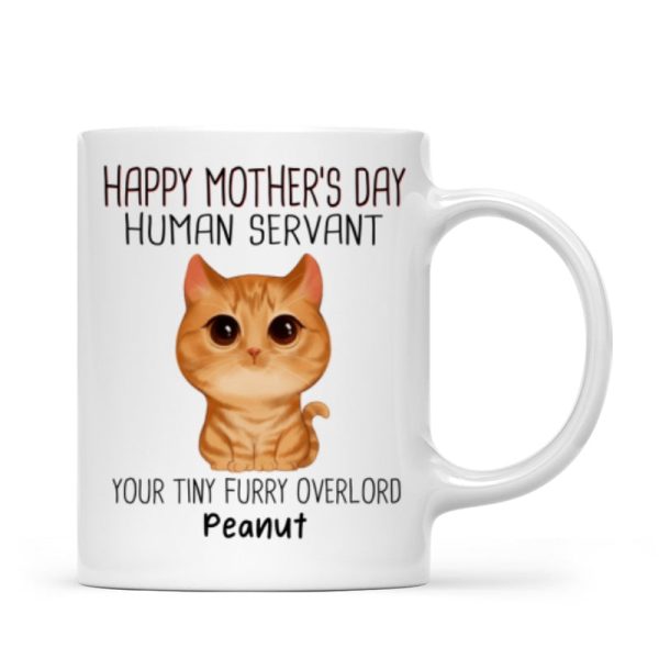 Good Morning Human Servant - Personalized Mug - Gift For Cats Lovers, Cat Mom, Cat Dad