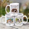 Good Morning Human Servant Dog Cat Photo Personalized Mug
