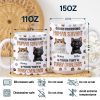 Good Morning Human Servant Funny Cat - 3D Inflated Effect Printed Mug, Personalized White Edge-to-Edge Mug