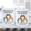 Good Morning Human Servant, Funny Cat Lover Mug, Gift For Cat Dad, Cat Mom