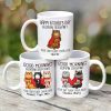 Good Morning Human Servant Tattoo Cat Personalized Mug