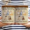 Good Morning Human Servant Tiny Furry Overlords - Gift For Cat Lovers - Personalized White Edge To Edge Mug