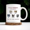 Good Morning Human Servant Your Tiny Furry Overlords Mug - Personalized Custom Coffee Mug - PET094_MG