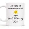 Good Morning Smiling Sun Humorous Quote Mug - Personalized Custom Coffee Mug - COL083_MG