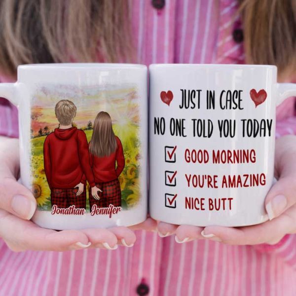Good Morning You Are Amazing - Gift For Couples, Personalized Mug
