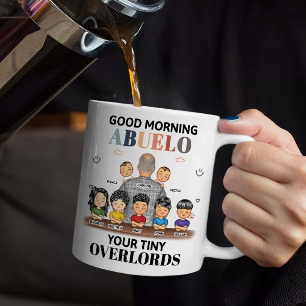 Good Morning Your Tiny Overlord - Personalized Mug