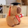 Graduate Plush Dolls: Adorable Capybara, Owl & Bear Stuffed Toys
