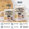 Graduated Can I Go Back To Bed Now - Personalized White Edge-to-Edge Mug