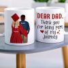 Graduation Thank You For Being Part Of My Journey, Personalized Mug, Gift For Dad