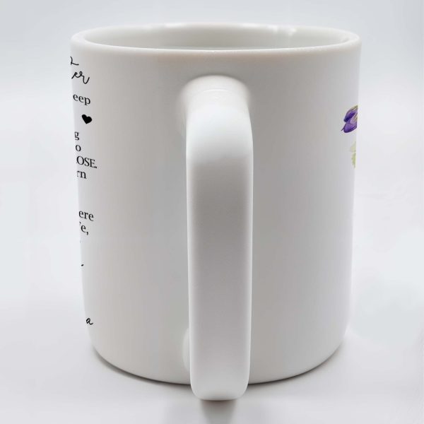 Granddaughter Believe In Yourself Heartfelt Pansy Mug - Personalized Custom Coffee Mug - GDT018_MG
