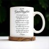 Granddaughter Gift From Heaven With Violet Design - Personalized Custom Coffee Mug - GDT061_MG