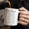 Granddaughter Gift From Heaven With Violet Design - Personalized Custom Coffee Mug - GDT061_MG
