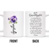 Granddaughter Gift From Heaven With Violet Design - Personalized Custom Coffee Mug - GDT061_MG