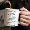 Granddaughter Love And Connection Forever Violets Design - Personalized Custom Coffee Mug - GDT028_MG