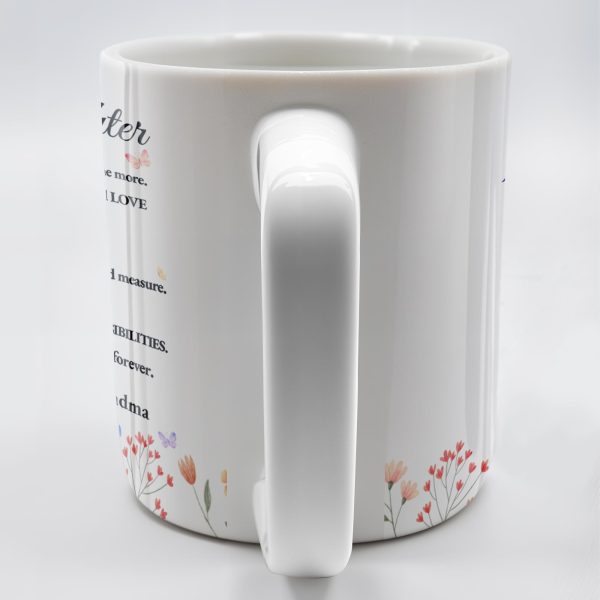 Granddaughter Pansy Flower Wildflower Love Message - Personalized Custom Coffee Mug - GDT191_MG