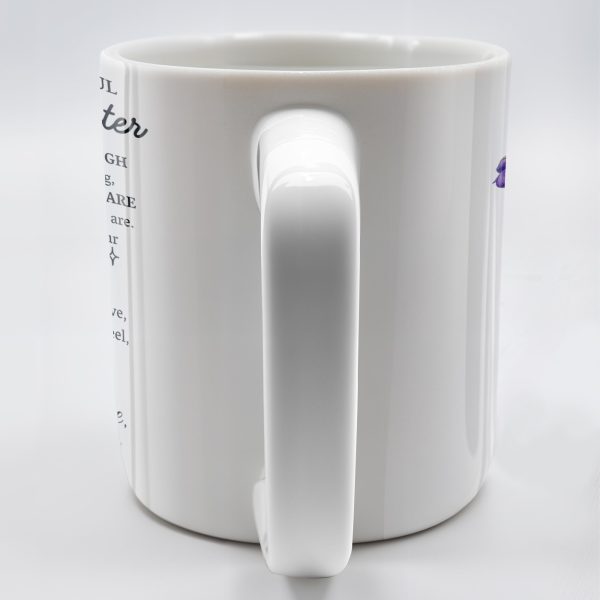 Granddaughter Spirit Shine Bravery Strength Love Pansy Flower Mug - Personalized Custom Coffee Mug - GDT102_MG