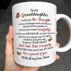 Granddaughter Strength And Wisdom Inspirational Quote With Flowers And Butterflies - Personalized Custom Coffee Mug - GDT060_MG