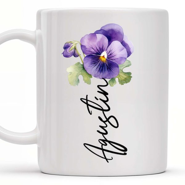 Granddaughter Strength And Wisdom Inspirational Quote With Flowers And Butterflies - Personalized Custom Coffee Mug - GDT060_MG