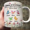 Grandkids Are Like Butterflies, Each One is Beautiful Personalized 3D Inflated Effect Mug, Gift for Grandma