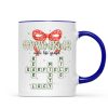 Grandkids Make Life Grand Coquette Floral Christmas Pattern Crossword Puzzle Art - Personalized Mug