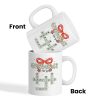 Grandkids Make Life Grand Coquette Floral Christmas Pattern Crossword Puzzle Art - Personalized Mug