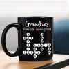 Grandkids Make Life Grand Crossword Puzzle Art Gift For Grandma Personalized Mug