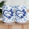 Grandma - Floral Version - Personalized Mug