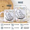 Grandma Bear Floral - 3D Inflated Effect Printed Mug, Personalized White Edge-to-Edge Mug