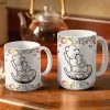 Grandma Bear Floral - 3D Inflated Effect Printed Mug, Personalized White Edge-to-Edge Mug