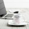Grandma Est. Grandkids Names Crossword Puzzle Art Personalized Mug