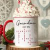 Grandma Est. Grandkids Names Crossword Puzzle Art Personalized Mug