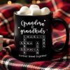 Grandma Grandpa & Grandkids Forever Linked Together Crossword Puzzle Personalized Mug
