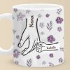 Grandma Holds Our Hearts Forever - Family Personalized Custom 3D Inflated Effect Printed Mug - Mother's Day, Gift For Mom, Grandma