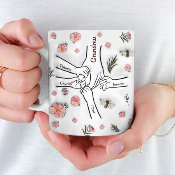 Grandma Makes Every Moment Special - Family Personalized Custom 3D Inflated Effect Printed Mug - Mother's Day, Gift For Mom, Grandma